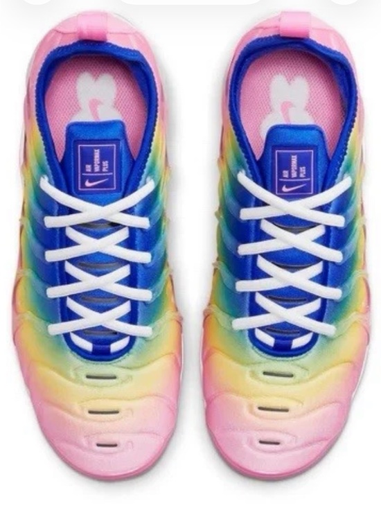 Nike Shoes - Women’s Nike Vapormax Rainbow Gradient Sneakers - Pink, Blue & Yellow